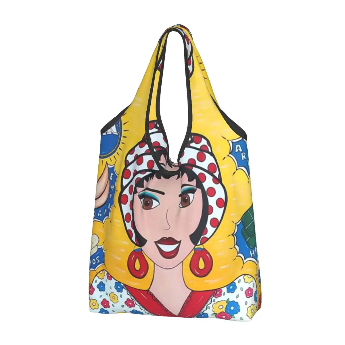 

Сумка-тоут Pan Girl для покупок Венесуэла, сумочка большой вместимости для покупки продуктов, сумки на плечо