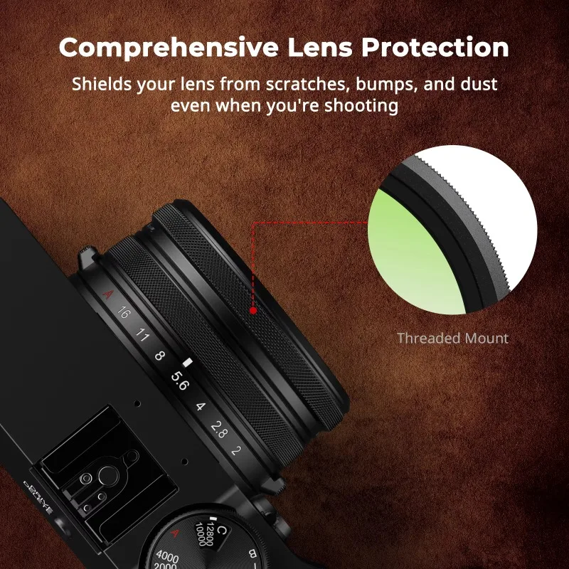 SmallRig UV Protective Filter Fujifilm X100VI X100V Optical Glass Dual Coating Anti Glare Reflection Lens Guard