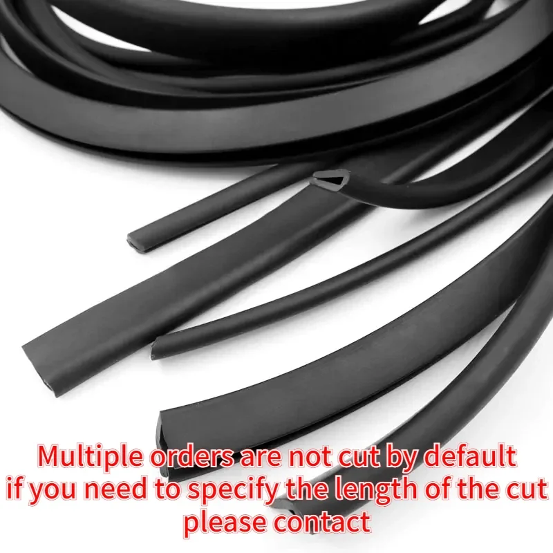 1/5M Black Rubber Edge Strip U Section Anti Oil Seal Edge Shield Encloser Inner Width 0.5-10mm High 5-15mm