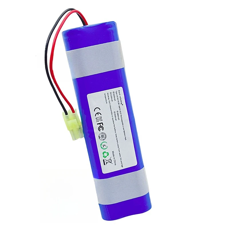 14.4V 2600mAh 2800mAh 3200mAh 3500mAh For Fengrui FR-6 Vacuum Cleaner Lianchuang X009 18650 Rechargeable Li-ion Battery Pack