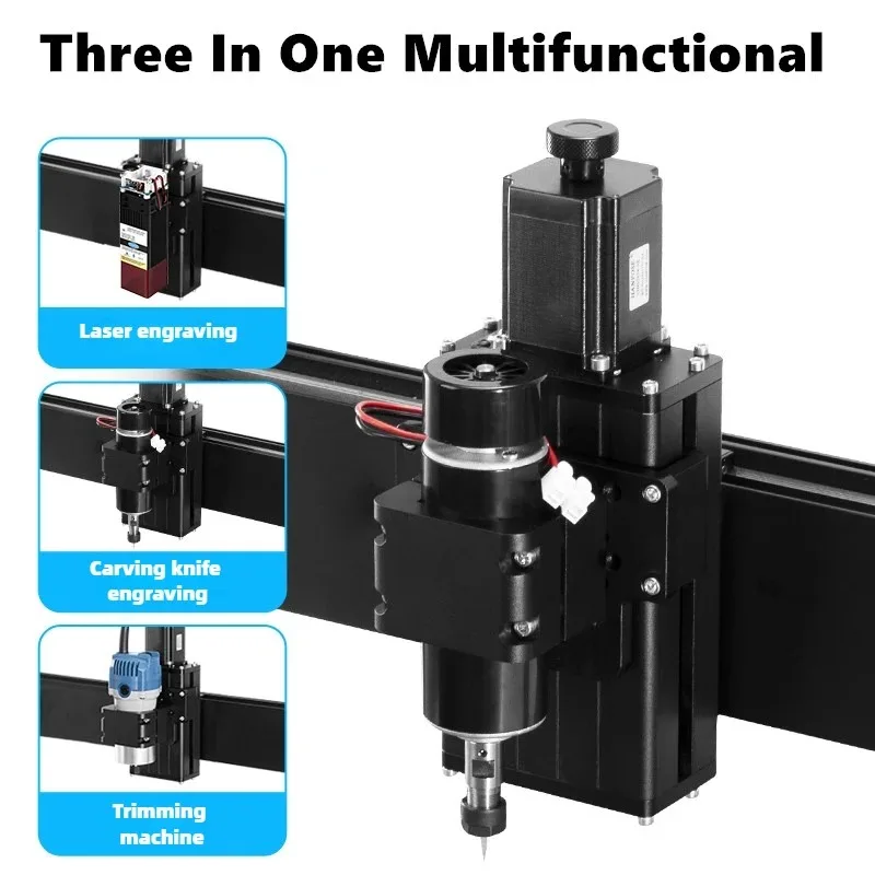 500W Spindle CNC Milling Router 4540 3 Axis Mini DIY Metal Engraving Device 450 400mm Work Size