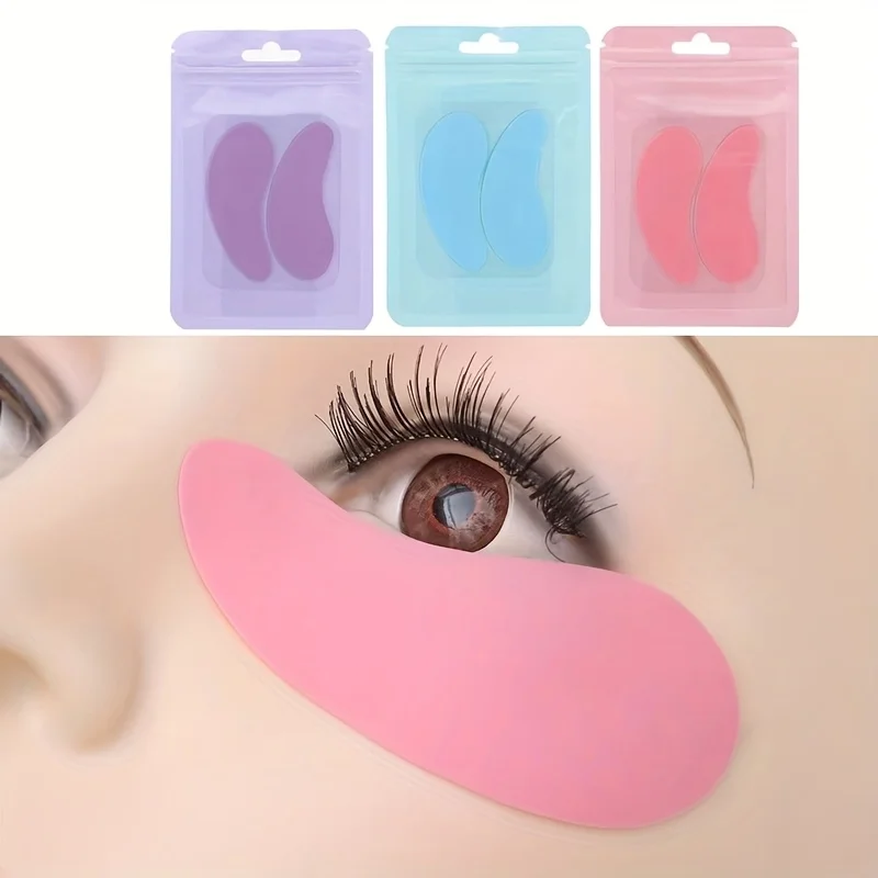 Reusable Silicone Eyelash Lifting Pads, Fragrance-Free & Alcohol-Free Undereye Cushions for Lash Extensions, Salon & Home Use