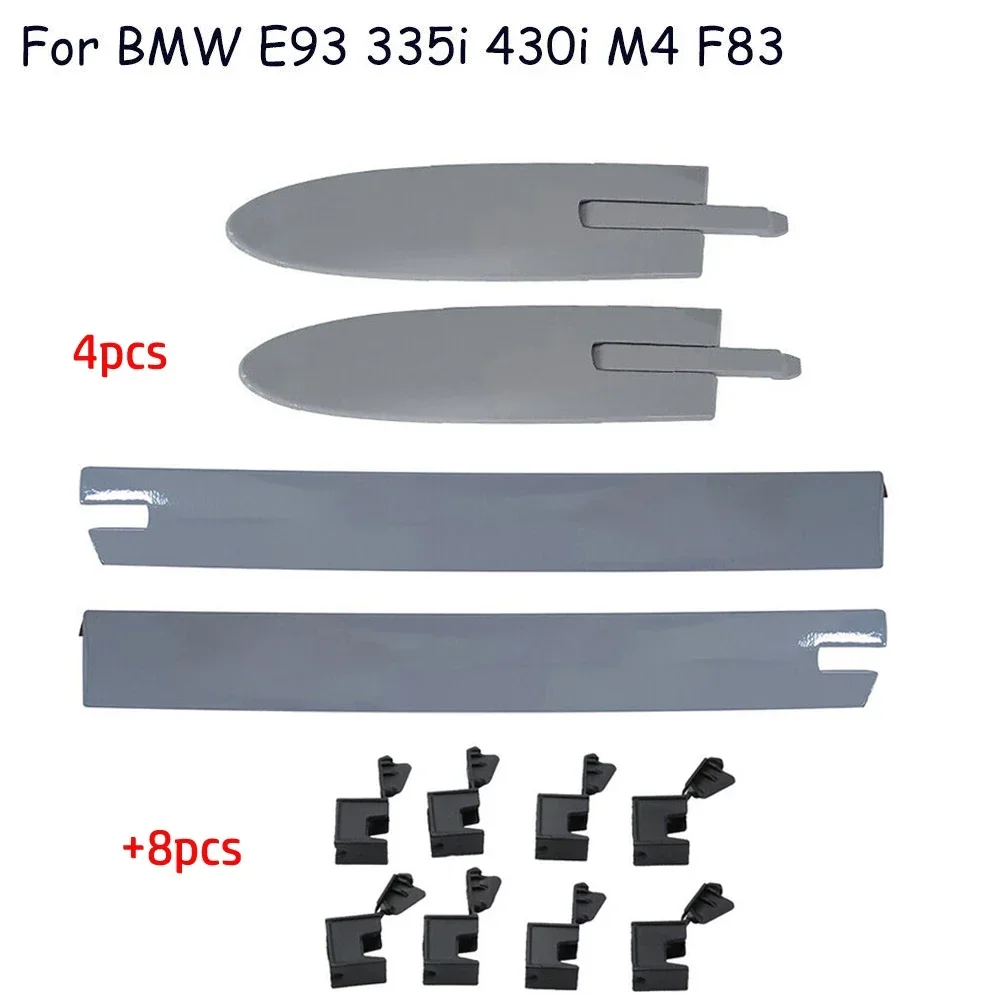 

Part Hinge Cover Top 12x Accessories Left Right Roof Convertible For BMW E93 335i 430i Hinge Cover High Quality