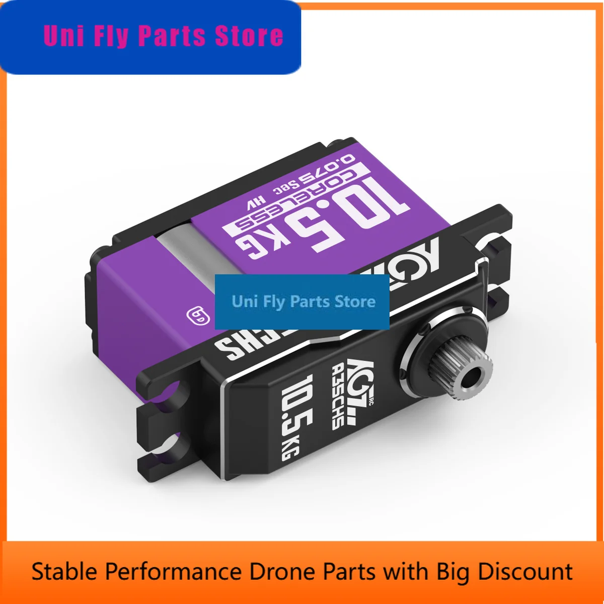 UniFlyAGFRC A35CHS 10.5KG 0.075S Fast Speed Full CNC Case HV Coreless Programmable Digital Mini Servo For RC Glider RC Car Airpl