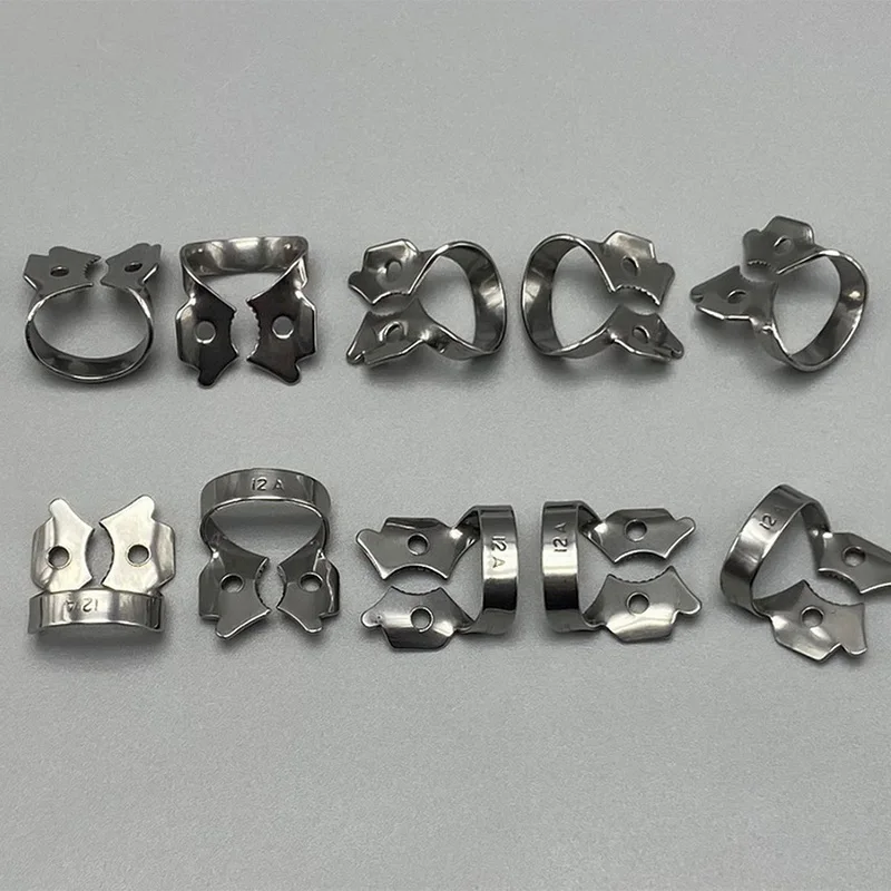 اللبية الأسنان المطاط السد المشابك الترميم حاجز كليب إطار من الاستانلس استيل حامل للأسنان المولي 12A 13A 14A طب الأسنان #5