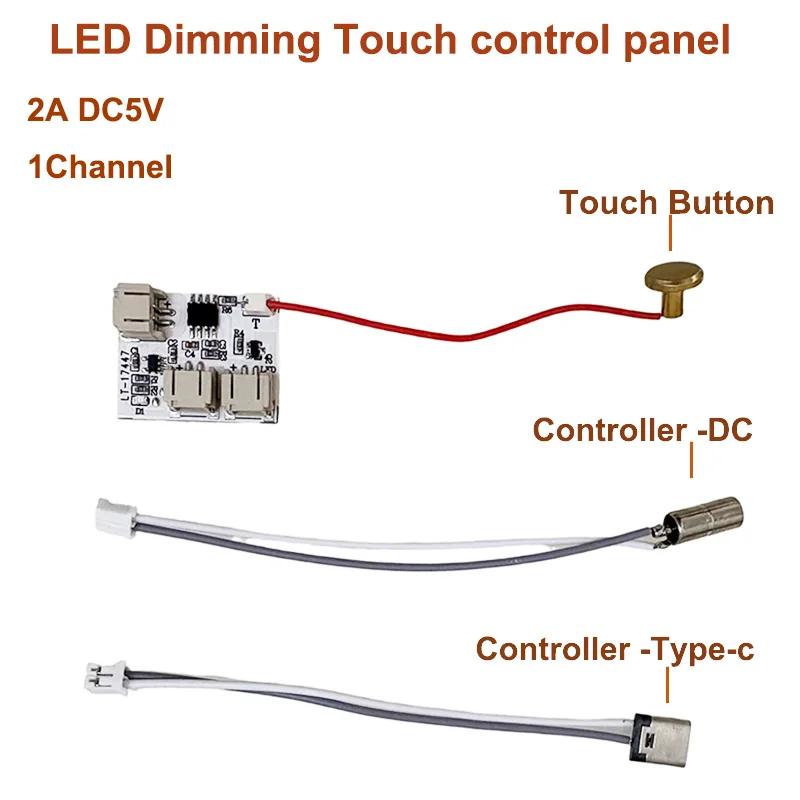 Modern Beech Wood LED Desk Lamp 3 Level Dimming Touch Control USB C Rechargeable Timer Off Control Board for Bedroom Office DIY