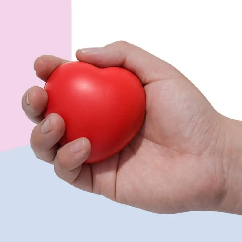 Hand Exercise Ball Heart Shaped Squeeze Stress relief Ball Finger Massage Ball Hand Grip Ball Hand Grip Strength Trainer