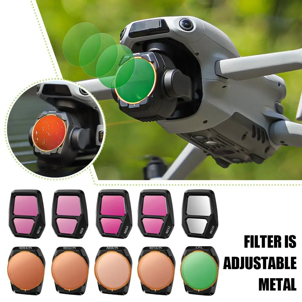 FOR DJI Air 3S Filter Optical Glass Lenses Adjustable Filter ND8 ND16 ND32 ND64 CPL For DJI Air 3S Drone Photography Access Q7K5