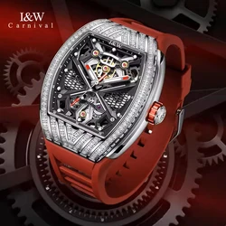 Genuine Luxury IW Brand Men Watch Automatic Mechanical Luminous Waterproof High Quality Rubber Belt Men's Watches reloj hombre