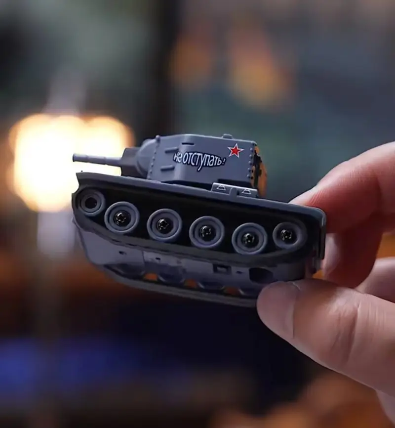 New 1/64 Mini Tank Simulation Remote Control Tank Battery Tracked Infrared Simulation Battle Competition 2.4g Children'S Gift