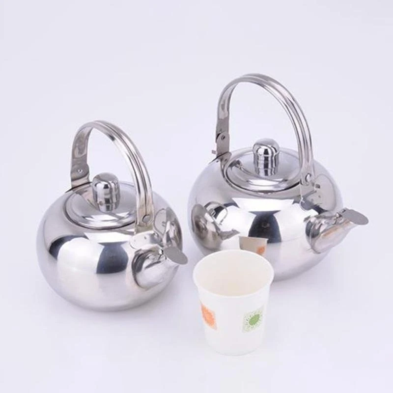

Stainsless Steel Teapots with Infuser Short Spouts Coffee Kettles
