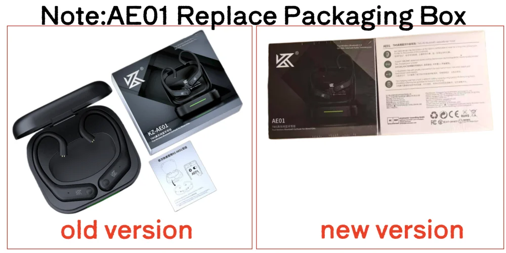 KZ AE01 Drahtlose Ohr Haken Upgrade Kabel Bluetooth 5,4 HIFI Musik Kopfhörer Draht C PIN Stecker Mit Lade Fall – Detail 1