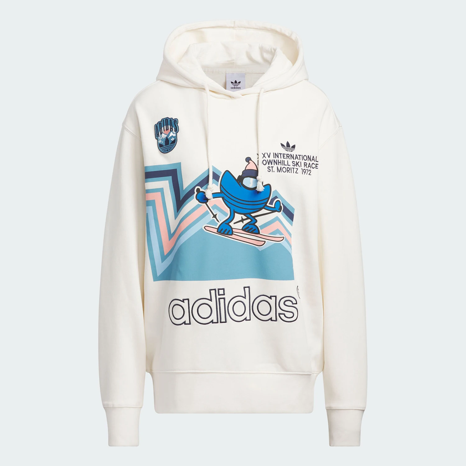 adidas-genuine-clover-women's-fashionable-printed-hooded-sweatshirt-it1741