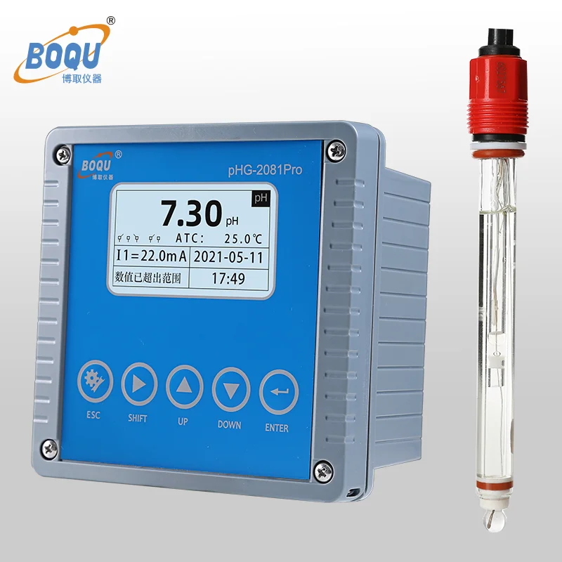 BOQU Phg-2081pro Factory Direct Sale Low Price Digital Control Dosing Pump  Controller Online Orp Water  Meter  1 Years