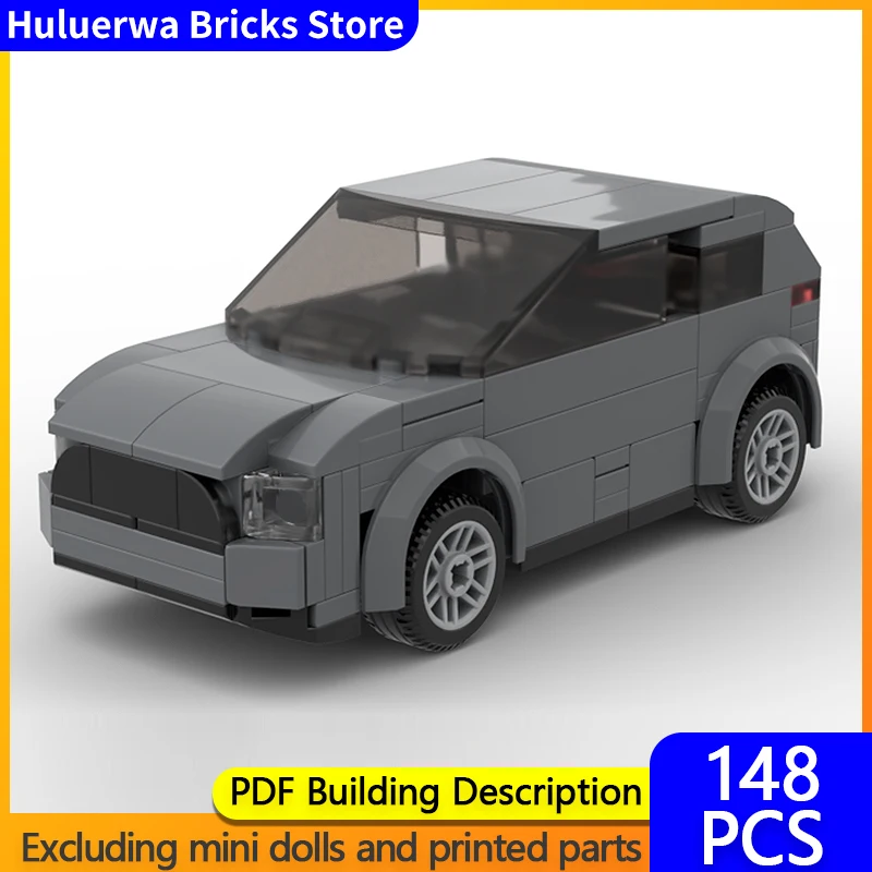 

Модель скоростного гоночного автомобиля MOC, строительные кирпичи Yaris Cross, маленький внедорожник, модульная технология, детские праздничные подарки, сборка игрушек, костюм