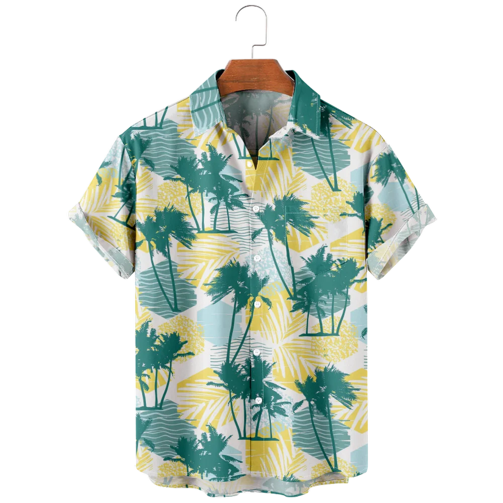 

Hot Sales Summer Mens Short Sleeve Shirt Custom Polynesian Tattoo Button Shirts Emaan Plus Size Men Shirts Hawaiian Aloha