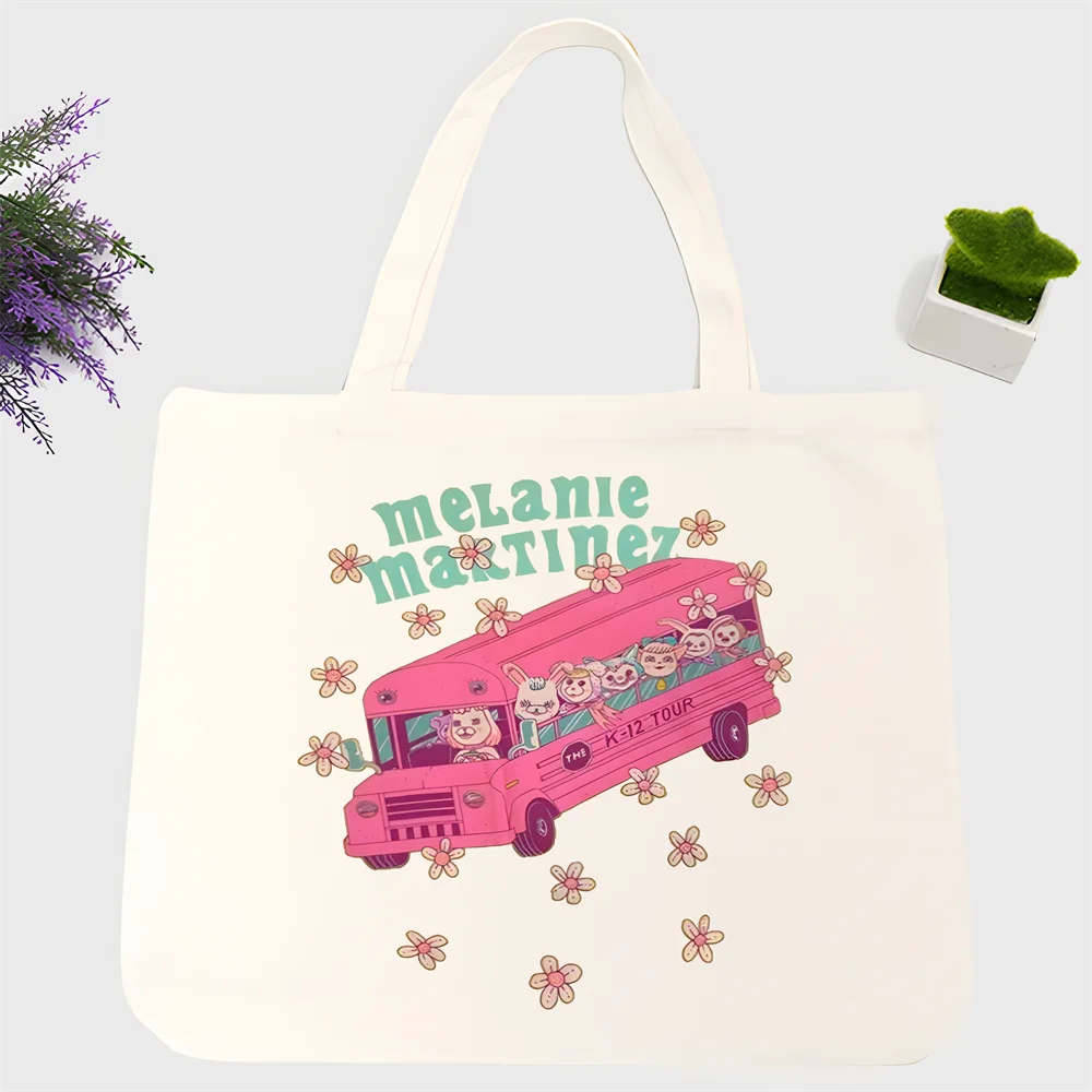 

Melanie Martinez Music Portals Trilogy Tour Tote Bag Unisex Canvas Bags Shopping Bags Printed Casual Shoulder Bag Foldable