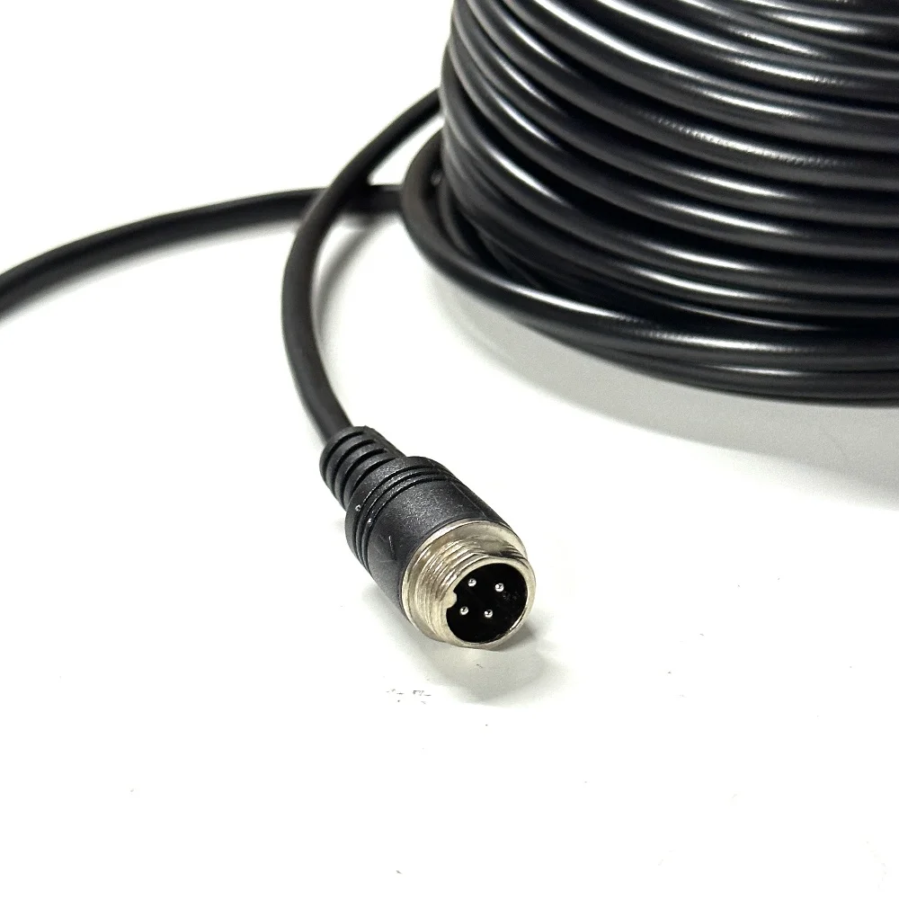 4 Pin การบินขยายสายวิดีโอ 3M 5M 10M 15M 20M 30M สําหรับรถบรรทุก Van Rv รถบรรทุกรถบัสการเชื่อมต่อกล้อง