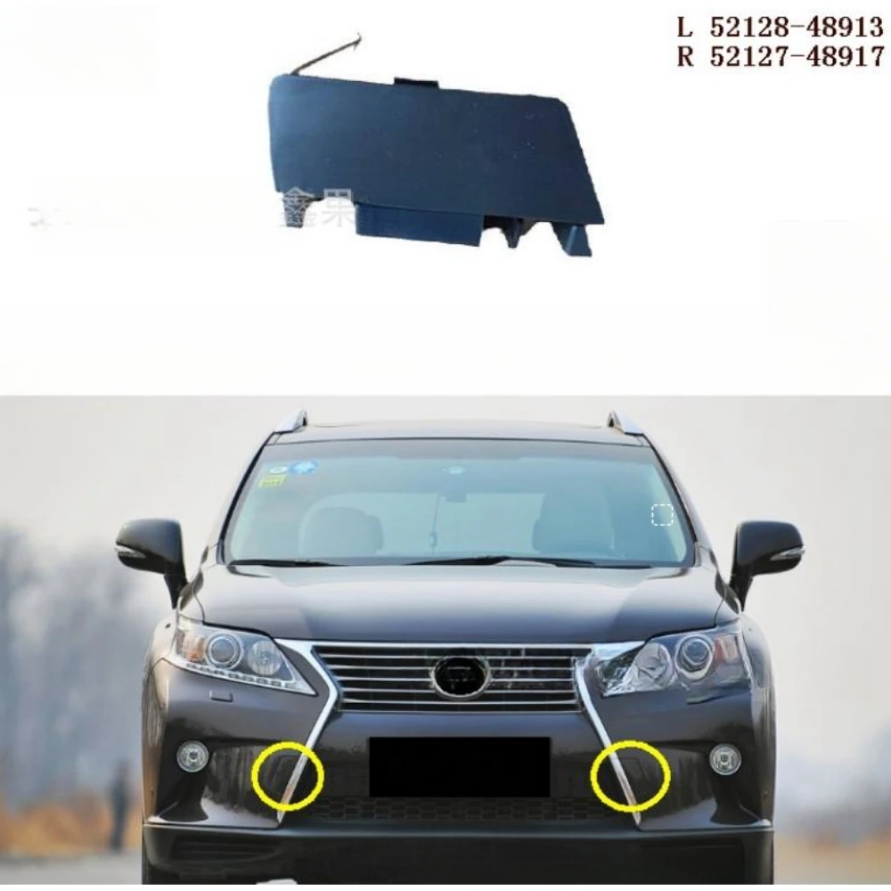 Front bumper trailer cover towing hook cover For Lexus RX 270 350 450 2013-2014  L 52128-48913、R 52127-48917