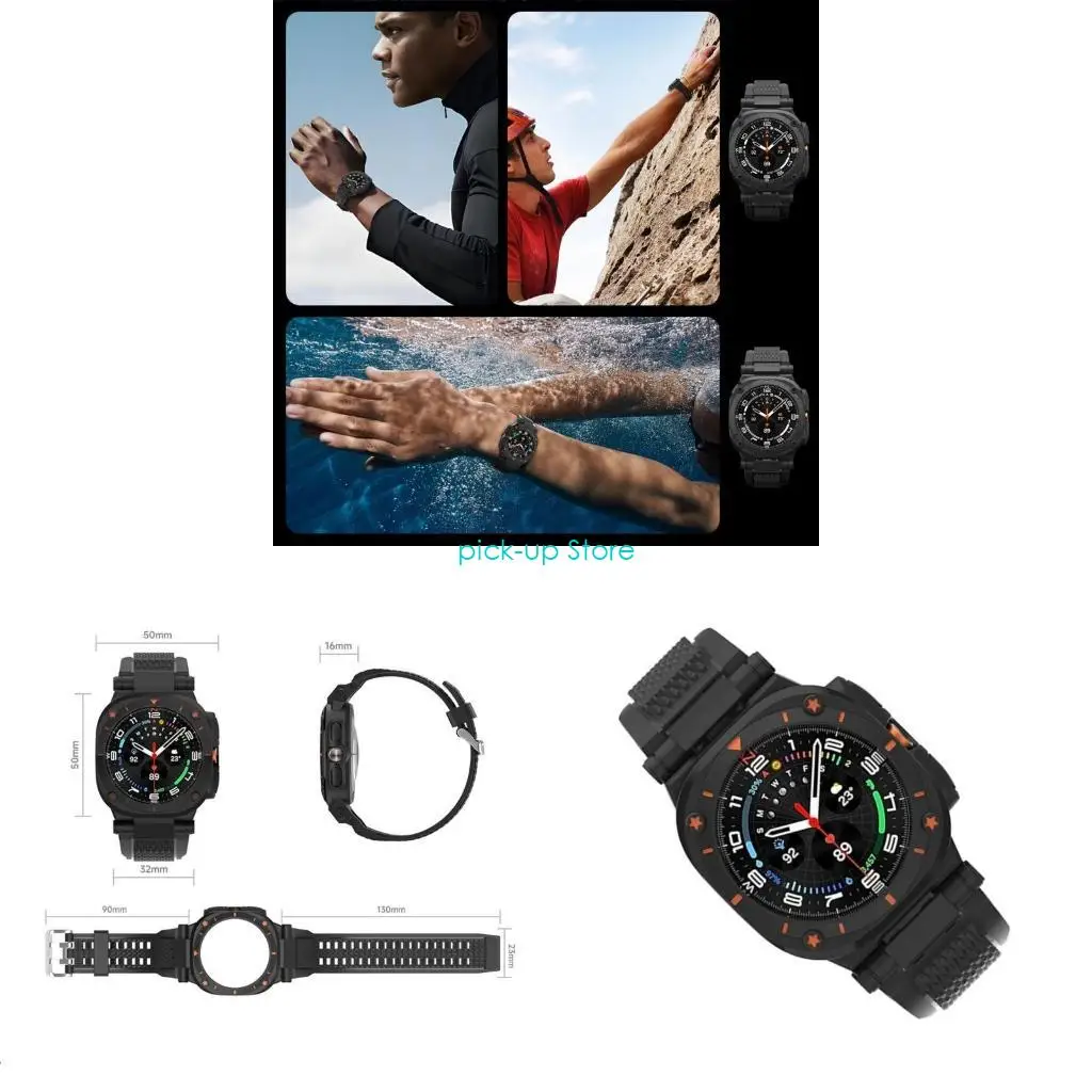 

Q5WA Watch Band Case Shell for Watch 47mm Replacement Straps and Cover