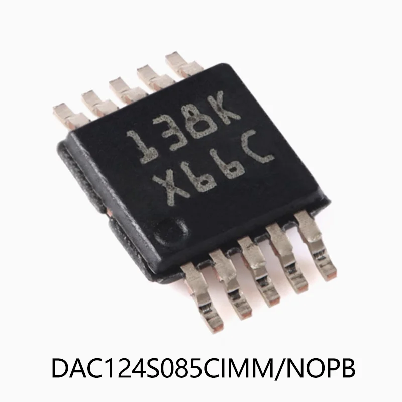 5/PCS LOT new original DAC124S085CIMM/NOPB VSVSOP-10 12-bit digital-to-analog converter chip