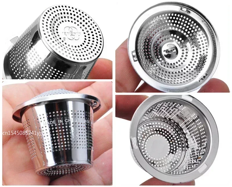 304 Stainless Steel Tea Ball Strainer Leaf Spice Tea Mesh Herbal Infuser Filter Tea Strainer for Teapot Teaware Kitchen Tools