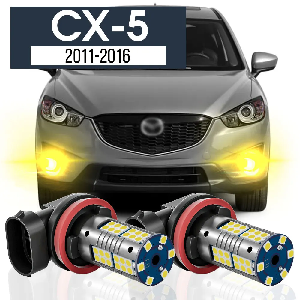 

2pcs LED Fog Light Lamp Blub Canbus Accessories For Mazda CX-5 CX 5 CX5 KE GH 2011 2012 2013 2014 2015 2016