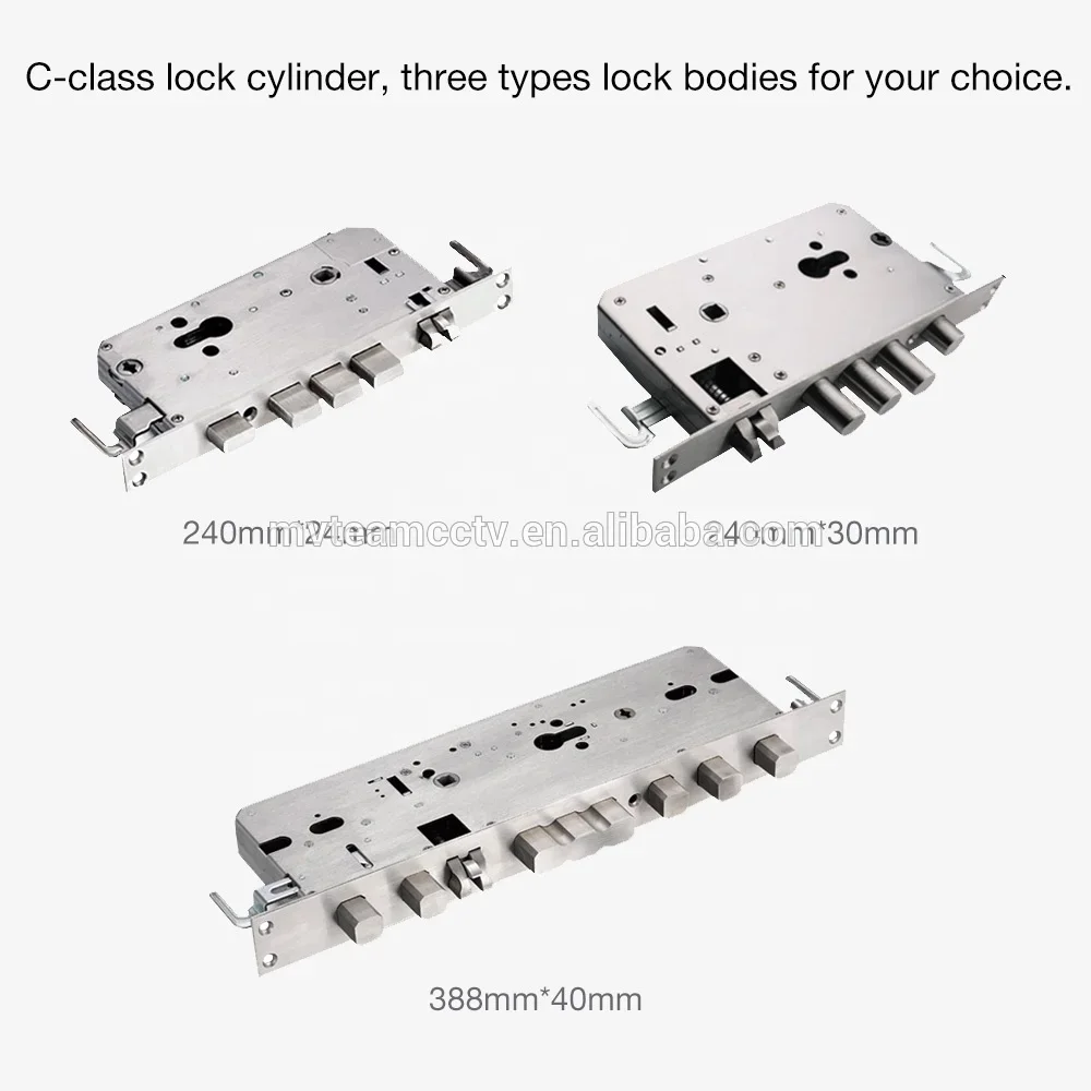 Cerradura de muesca Electrónica inteligente, entrada sin llave, huella dactilar, código, pantalla táctil, OEM