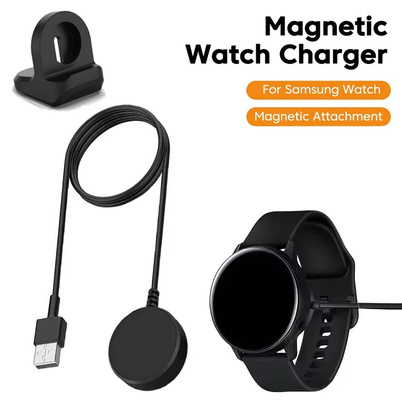 Universal Watch Charger USB Charging Cable Fast Charger Dock Power Adapter For Samsung Galaxy Watch 3 4 Active 1 2 Accessories