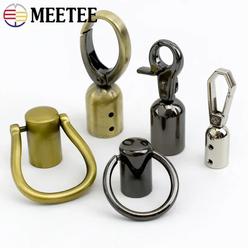 4/10 pz Meetee fibbie in metallo nappa Cap Clip chiusura borsa cinturino fermacavo chiusura gancio borsa Hang Clamp accessori Hardware fai da te