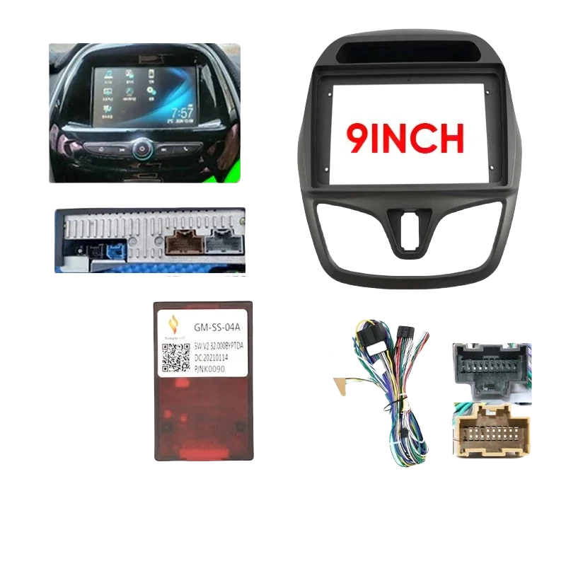 Pour CHEVROLET Daewoo Matiz/Spark/Beat 2015-2020 adaptateur de cadre d'autoradio câble de boîte Canbus Kit de panneau de montage de tableau de bord