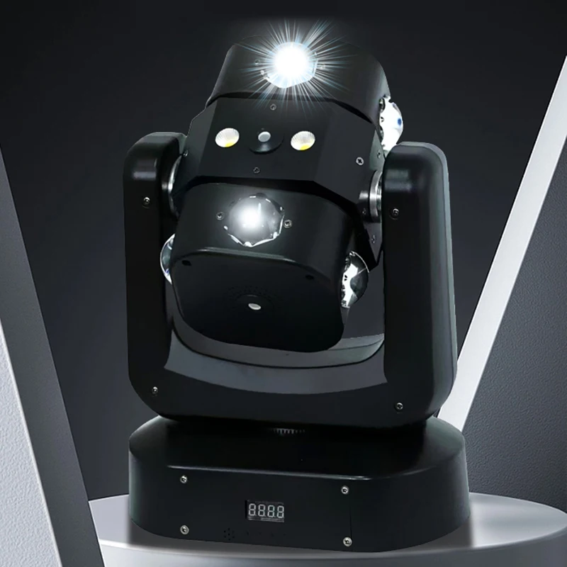 Professional DMX512 Control สีสัน LED Moving Head Beam เลเซอร์ Strobe 3in1ผลกระทบแสงดีเจดิสโก้คลับปาร์ตี้ไฟ