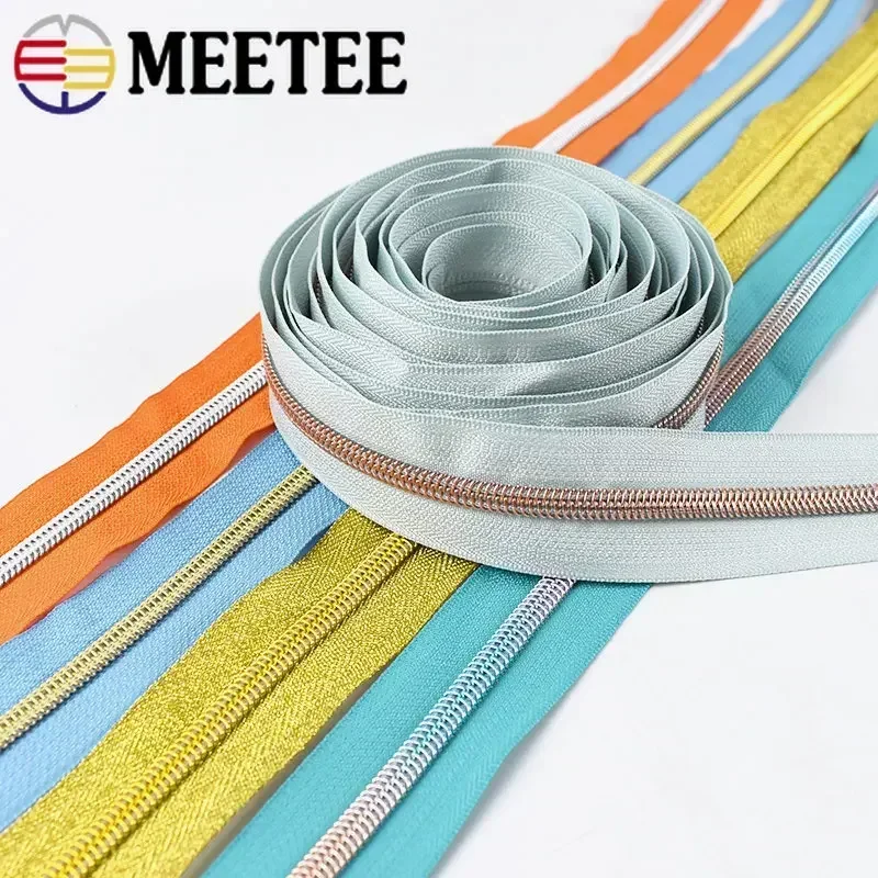 3 metry 5 # Nylonowy zamek błyskawiczny na metry Kieszenie na torebkę Plastikowe zamki błyskawiczne Taśma DIY Zestaw naprawczy zamków