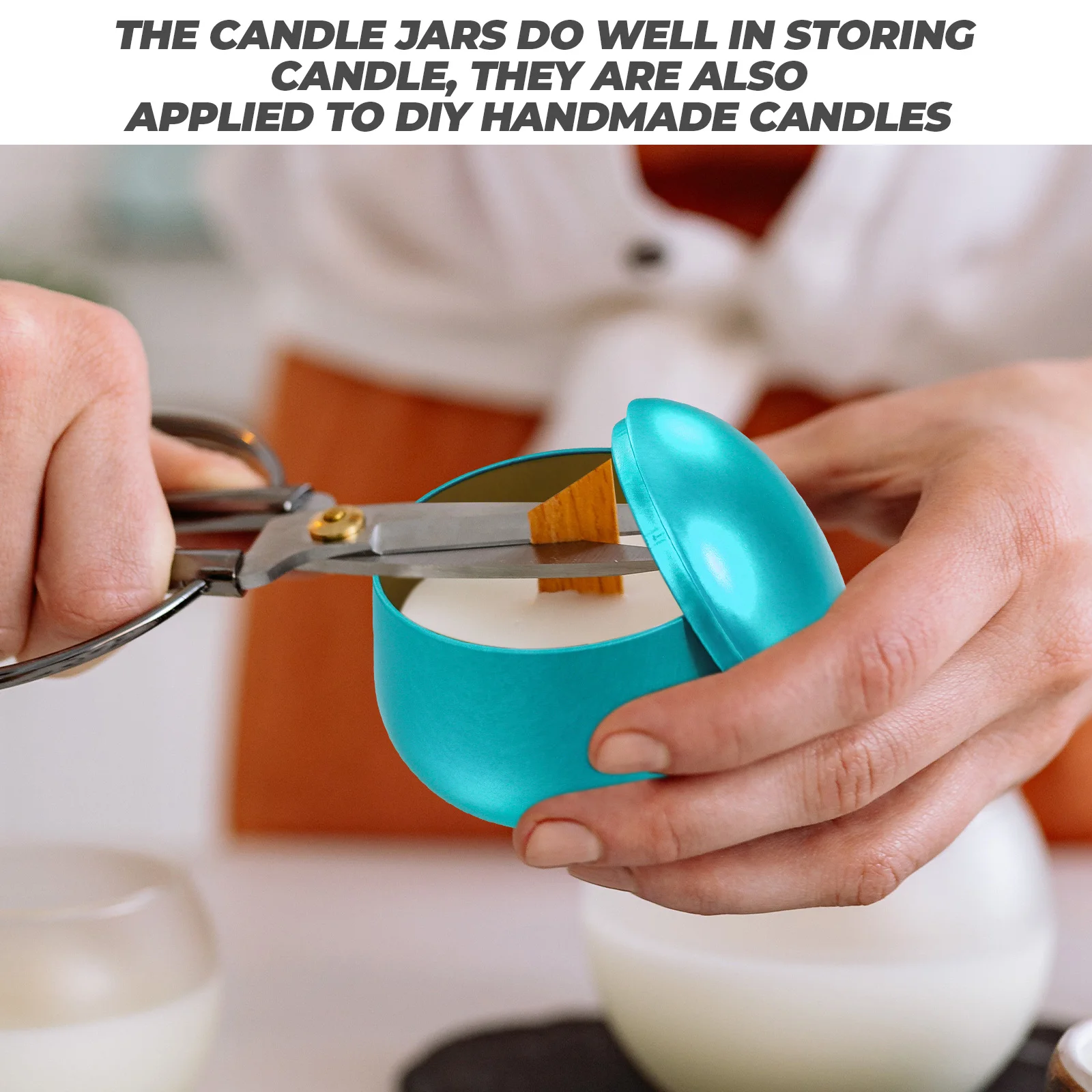 

12pcs Empty Jars Tinplate Containers For Diy Scented Making Aromatherapy Metal Tins With Lids Storage Jar Craft