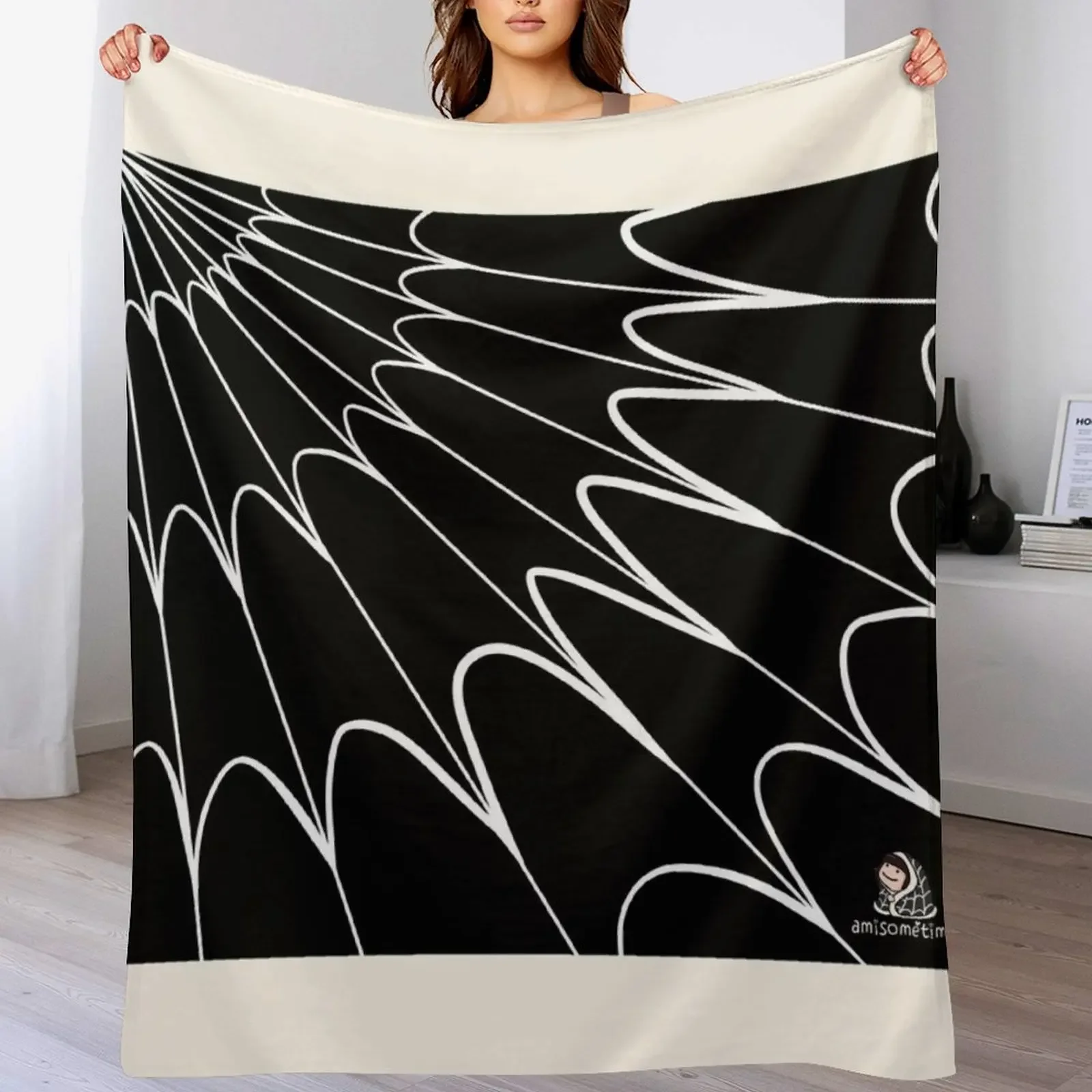 A Cozy Spoopoween Throw Blanket Color Fast Cozy Throw Blanket