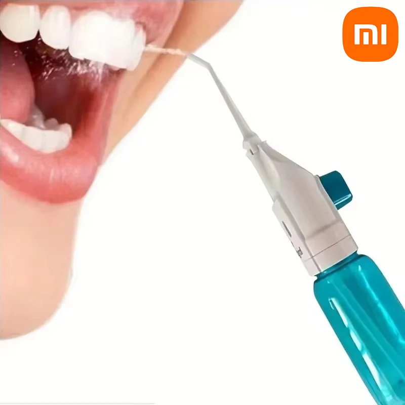 Xiaomi Household High Pressure Oral Irrigator Portable Teeth Clean Water Dental Floss Manual High Pressure Water Toothpick 2024