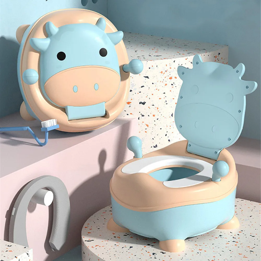 Children's Pot 1-6 Years Old Upgraded Cute Duck Baby Toilet Seat Baby Potty Portable Stool Boys & Girls Safe Trainer Seat WC