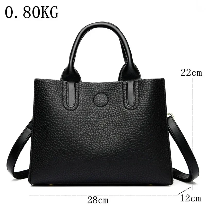 Luxury Female Trend Vintage Tote Bag High Quality Leather Crossbody Shoulder Bag Women Brand Designer Large capacity Handbag