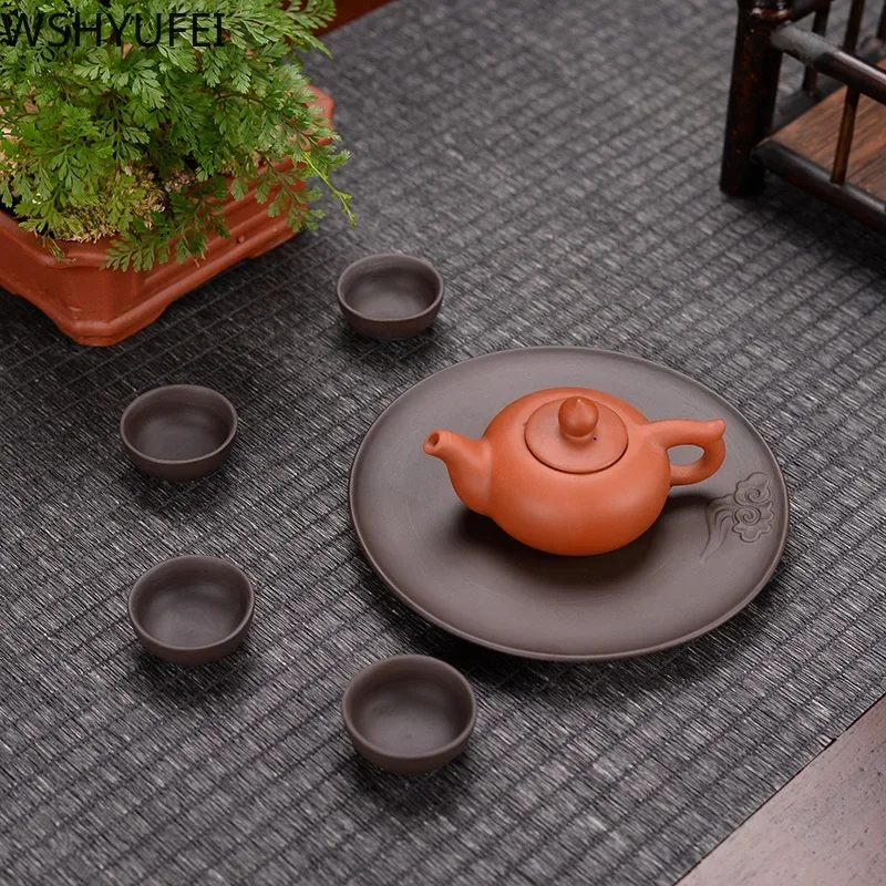 1 PCS Yixing Purple Clay Tea pet Ornament Mini Fingertip teacup Tea ceremony Accessories Boutique Handmade Crafts