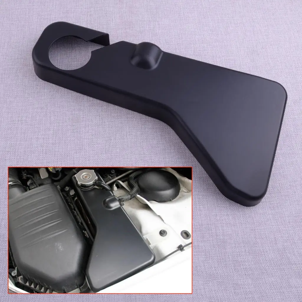 20JB-DC4-37 Matte Black ABS Car Coolant Tank Cover Cap Trim Accessory Fit for Dodge Challenger Charger 2011 2012 2013 2014-2021