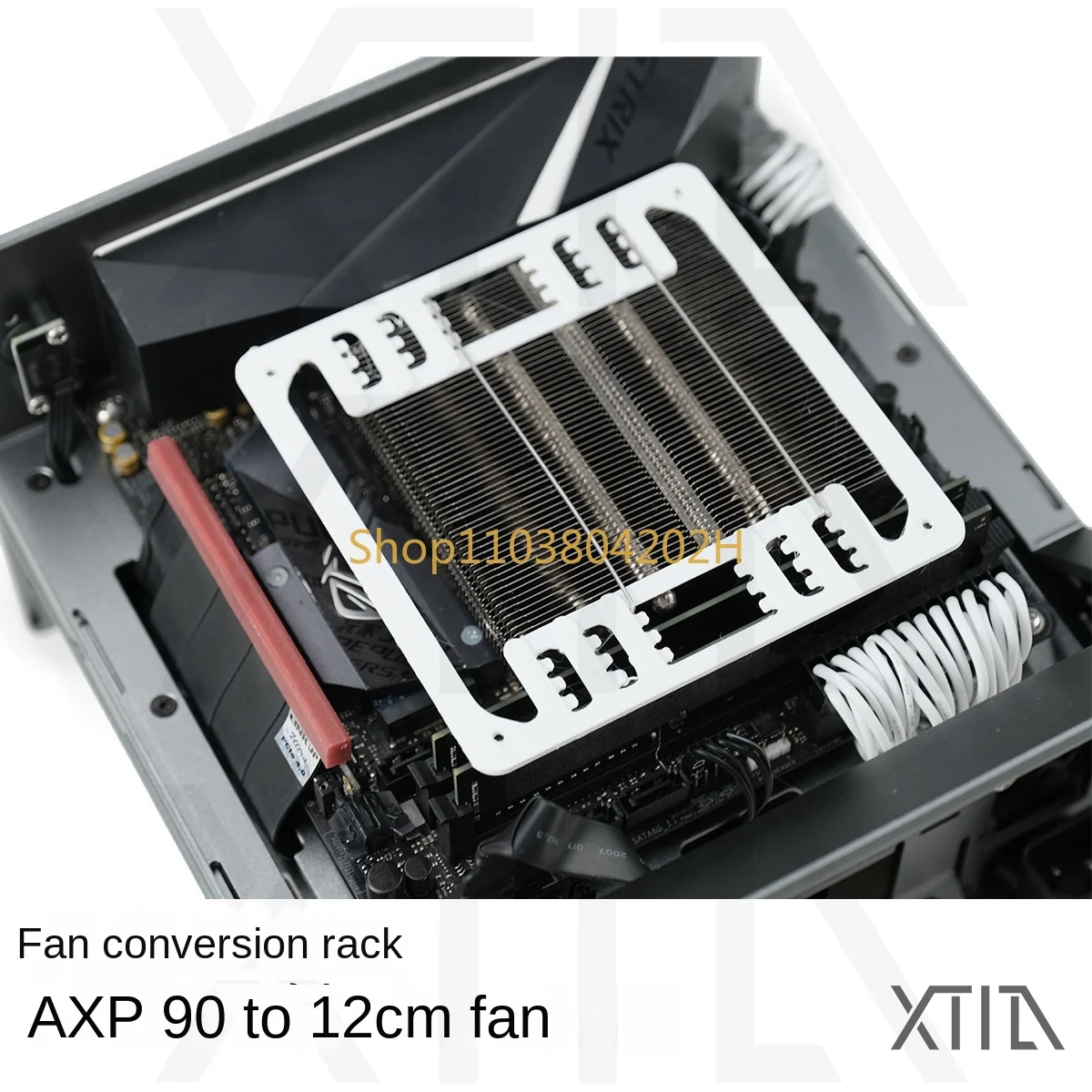 【 Omnidirectional fan conversion frame 】, axp90 X47 X53 fan adapter 9-12cm metal down pressing ITX