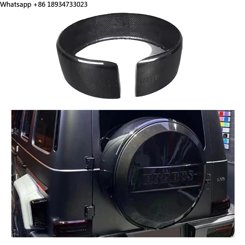 

Комплект кузова из сухого углеродного волокна OEM для Mercedes Benz G W463 W464 2019, крышка и рамка кольца запасного колеса