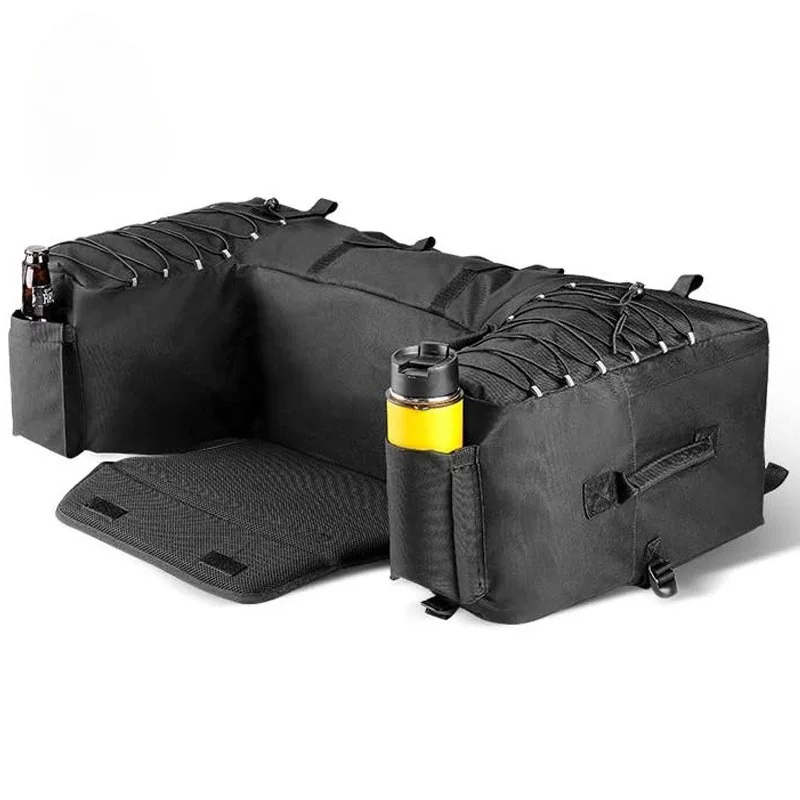Durable Waterproof Motorcycle Seat Saddle Storage Bag for Beach Cross-Country & Mountain ATV with Tool Pockets