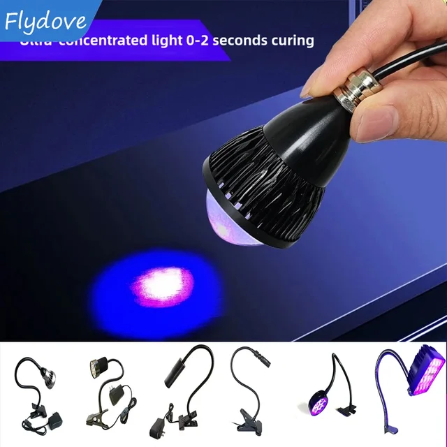 Mała objętość Ręczna lampa 365nm 395nm 405nm Ultrafioletowy UV Zielony olej Bezcieńkowy klej Atrament Lampa do naprawy telefonów komórkowych Lampa utwardzająca żywicę