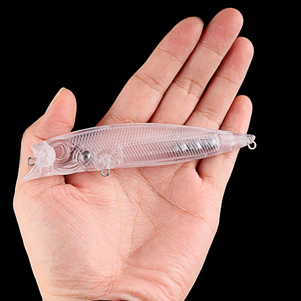 Magnisher Unpainted Hard Baits Popper Blanks 11cm/15g Topwater Bait New Fishing Lures for Bass Pike DIY Fishing