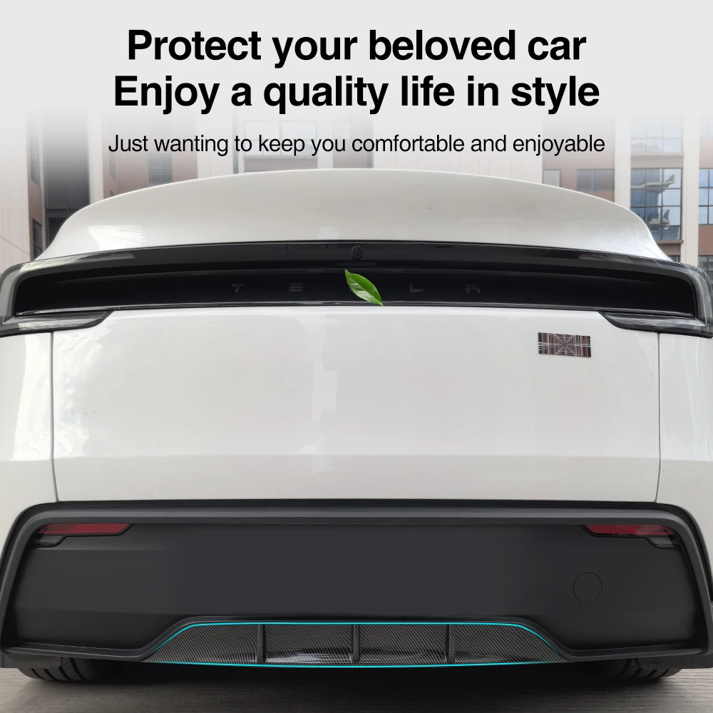Heenvn Model Y Juniper 2025 2026 Rear Diffuser Spoiler Bumper Lip for Tesal Model Y Premium Car Sporty Aerodynamic Surround Body