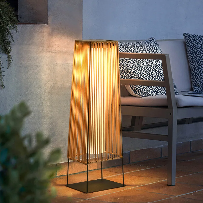 Solar Powered Garden Light Outdoor Waterproof LED Gardens Floor Lamp Mood Balcony Lawn Lights Outside Yard Decoration Lamps