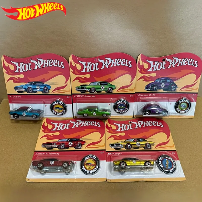 

Подлинная коллекция Hotwheels 50-летие, репродукция, ограниченная серия, модель автомобиля из сплава, игрушечный значок, памятное издание, подарки