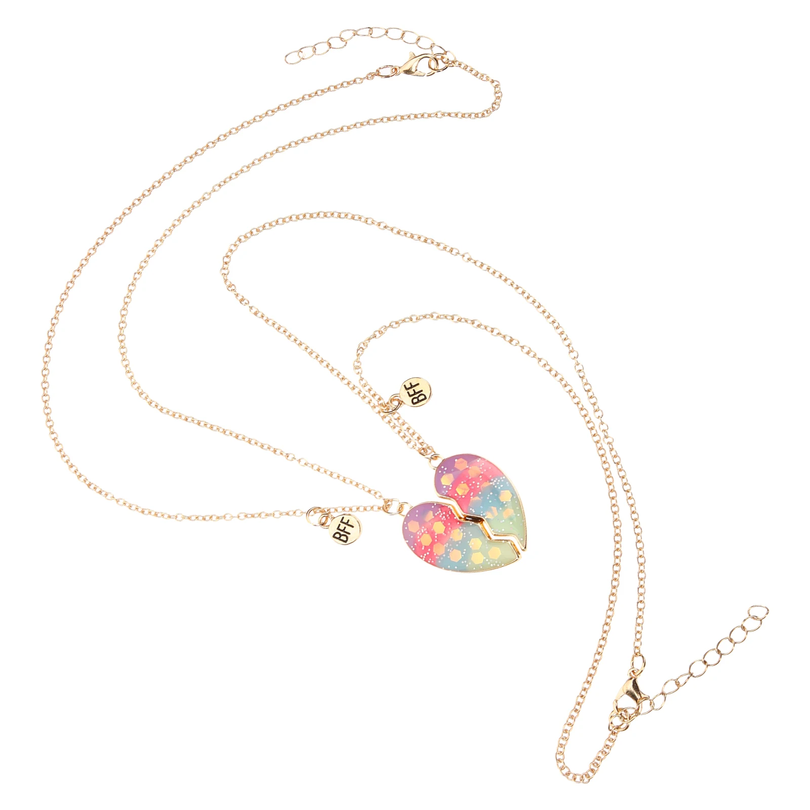 

Boy Friend Heart Necklace Couple Gift Alloy Matching Necklaces for Couples