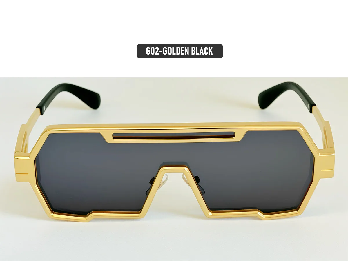 Quadratische Steampunk-Sonnenbrille für Damen 2026 Einteilige UV400-Schutz Sonnenbrille für Herren Markendesign Modische Brille Gafas De Sol Hombre – Detail 15